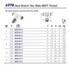 SS STEEL MALE 1/4"BSPT TEE POL