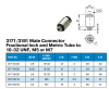 MALE STUD FIT'G 1/4" X 10-32UN