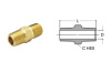 STRAIGHT ADAPTOR MALE 1/4