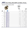 MALE 1/2BSPP FDA NICKEL PLATED