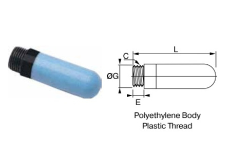 SILENCER POROUS PLASTIC 1/4
