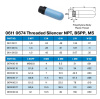 SILENCER POROUS PLASTIC 1/4" N