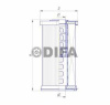 Элемент фильтрующий очистки топлива DIFA 6326E