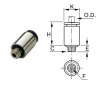 MALE STUD FIT'G 1/4